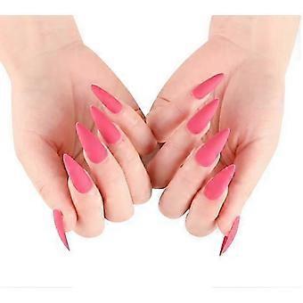 Long pointed nail patch sensual frosted nail piece