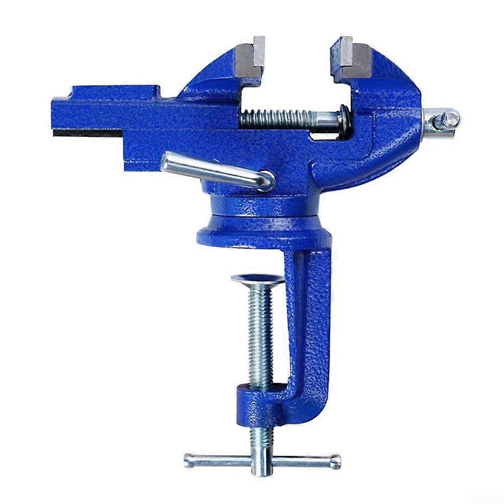 Steel Bench Vise for Hobby Projects, Adjustable Clamp for Various Applications (80mm)