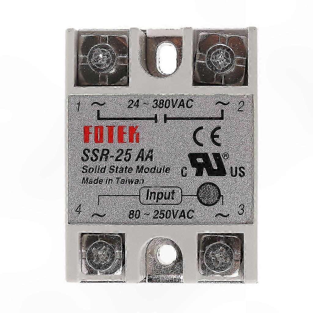 25A Solid State Relay Module with 80-250V AC Input and 24-380V AC Output