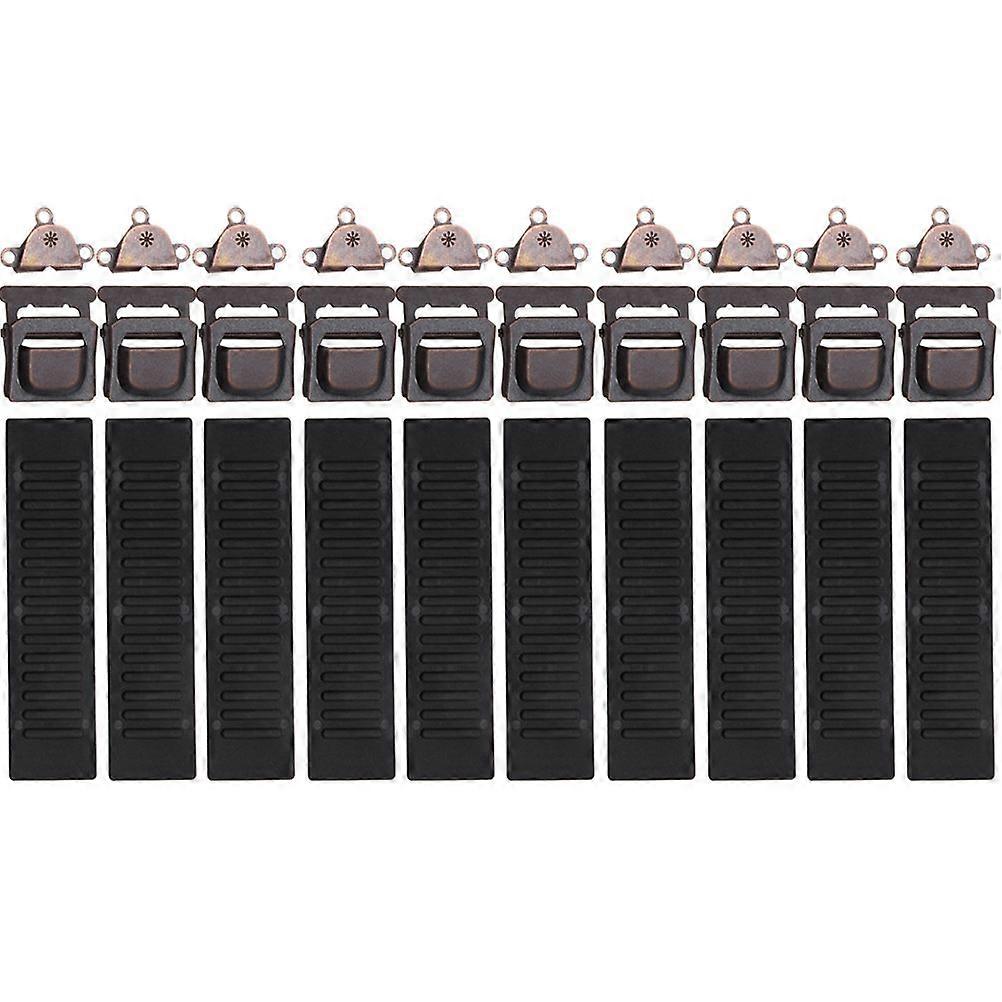 10 Sets Adjustable Pleated Skirt Buckle Trousers Hooks Concealed Button