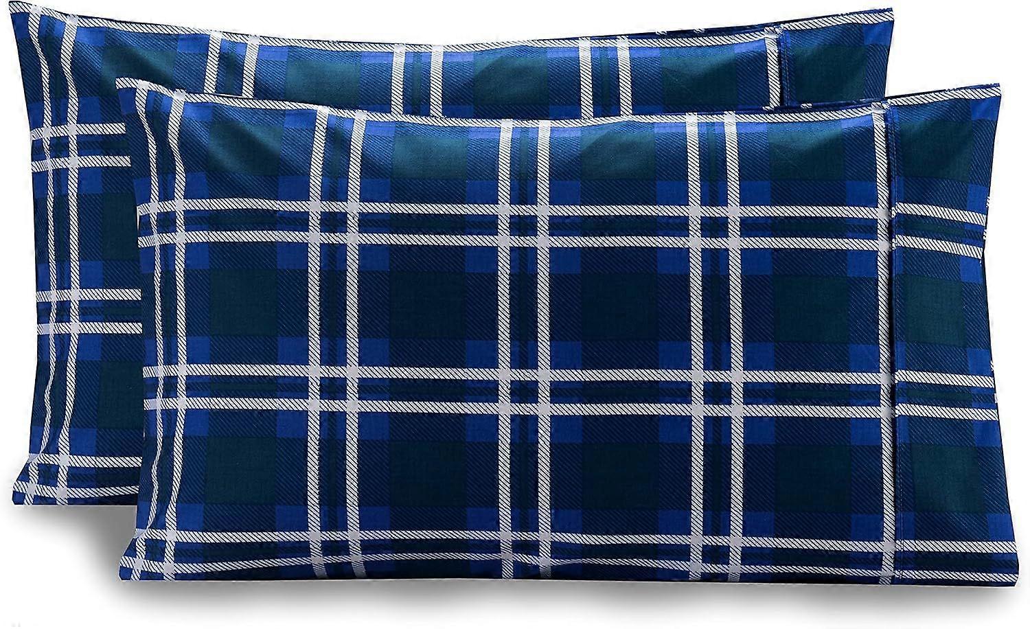 Pattern Printed Pillowcases 2Piece Set Egyptian Quality Microfiber 1500 Thread