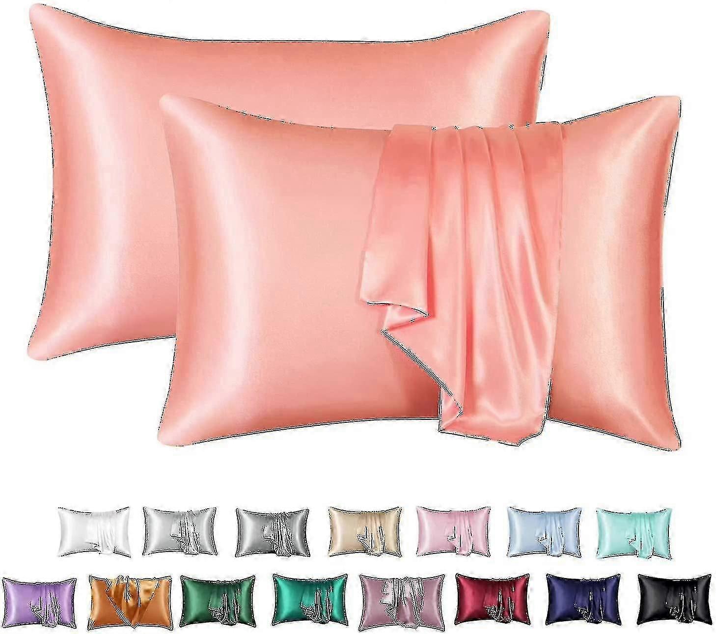 Zijden kussensloop 2 stuks, 100% moerbeizijde kussensloop voor haar en huid, draaddichtheid zijden kussen-lianA2-28