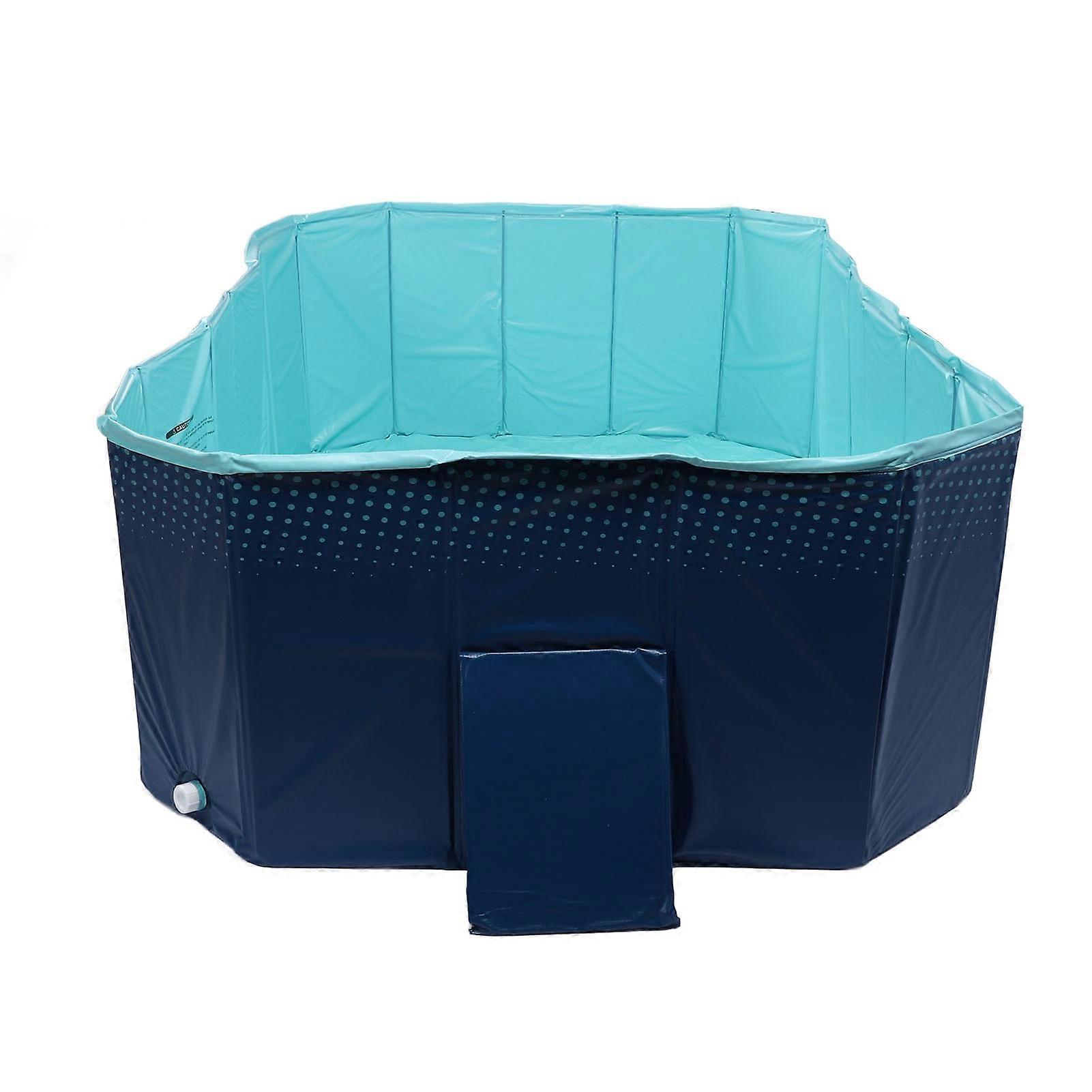 Foldable Non-Inflatable Thick PVC Pool 2.1m Portable Backyard