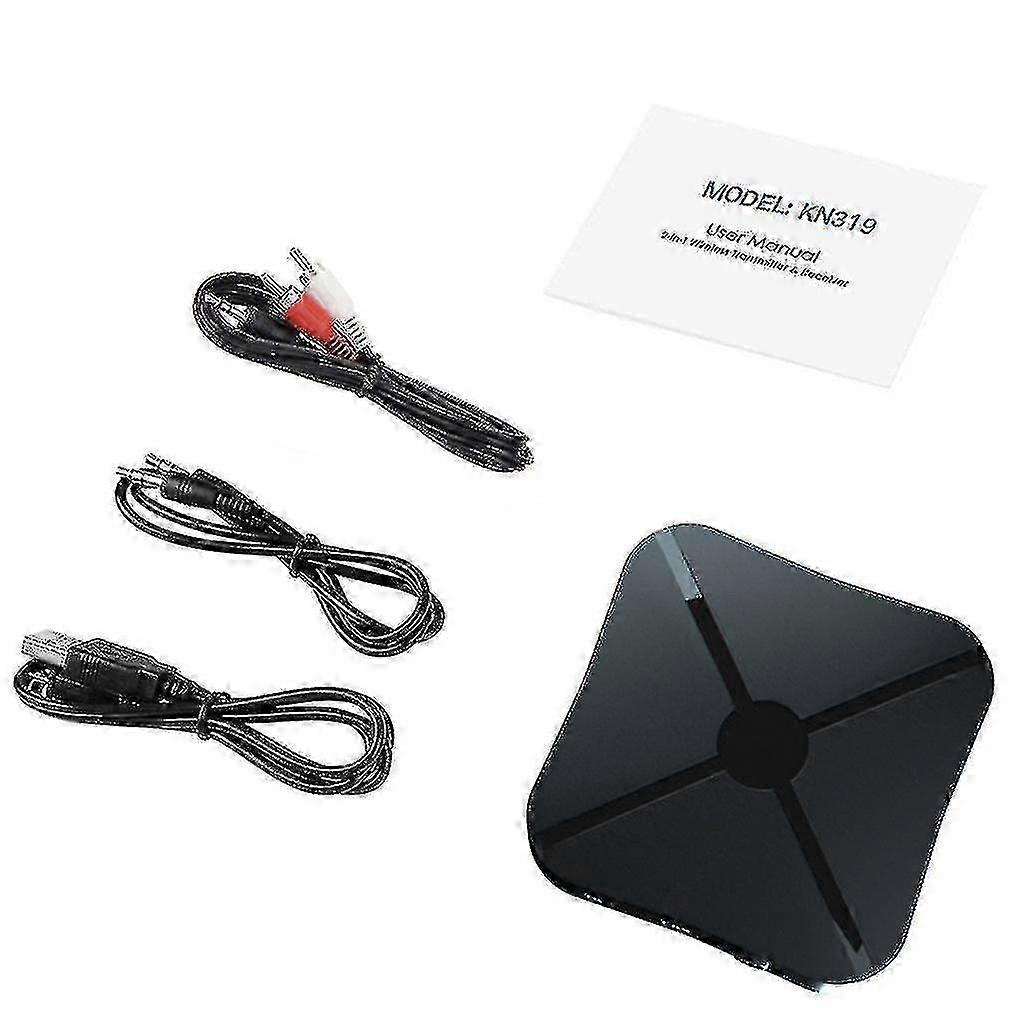 Bluetooth 5.0 Receiver & Transmitter for Speakers, TVs & PCs with RCA/AUX Stereo Adapter