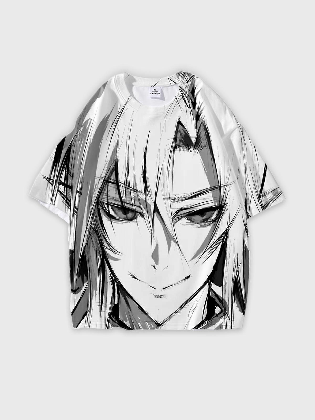 T-Shirt Short Sleeve Round Neck, Summer Casual Loose Graphic Tee, Unisex Seraph of the end Ferid·Bathory U1245