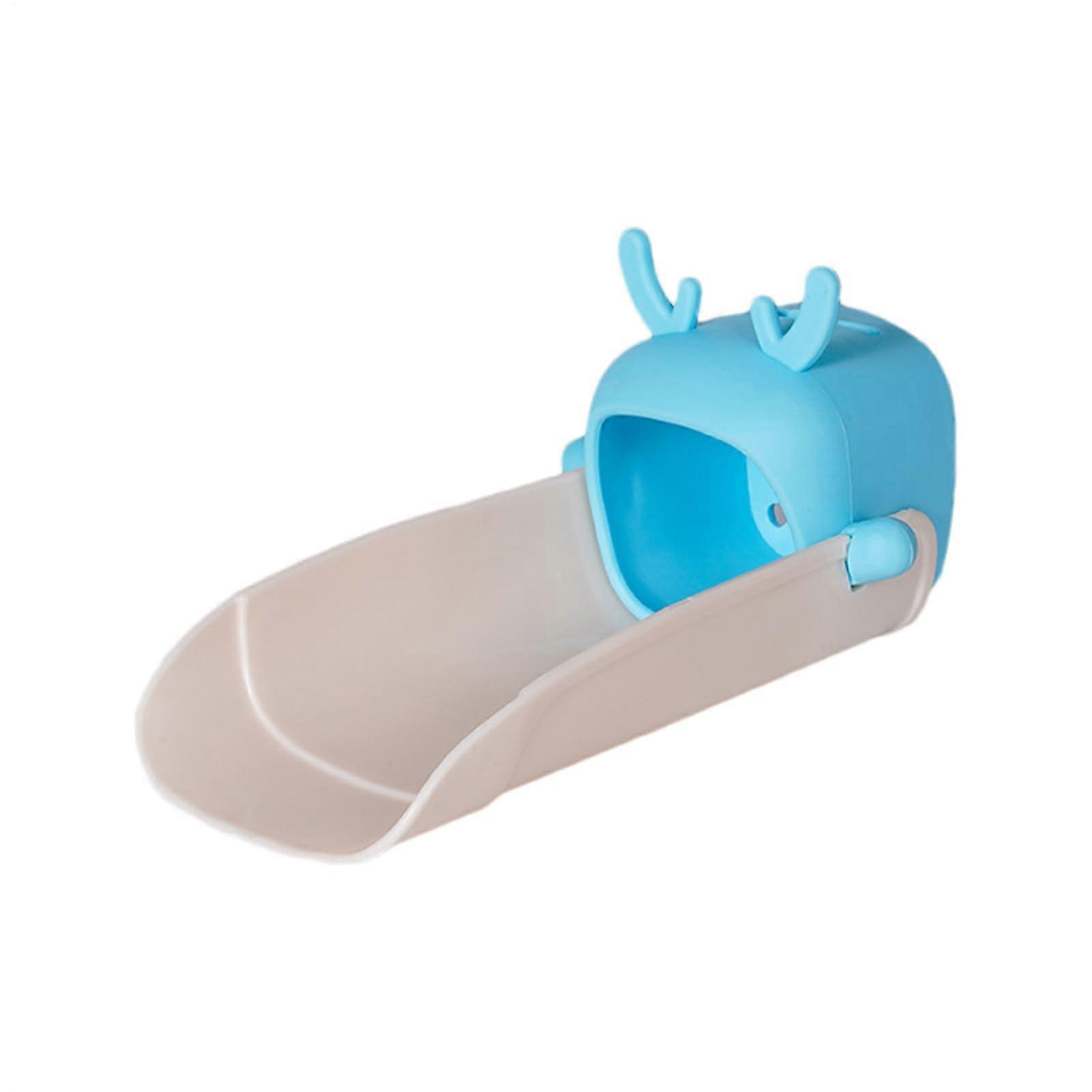 Child Faucet Extender Silickid PP 7x14.8x8cm Blue, Sink Spout Extender For Kids, Water Flow Adapter, Bathroom  Kitchen
