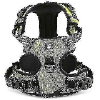 No Pull Dog Harness Reflective Adjustable With 2 Snap Buckles Easy Control Handle
