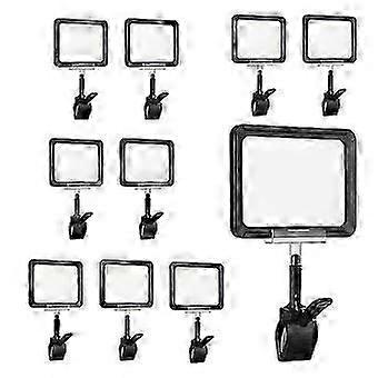 10 Pcs Clip On Sign Holder Rotatable Label Clips Retail Merchandise Rack Sign Display Clip Sign Holding Clamp