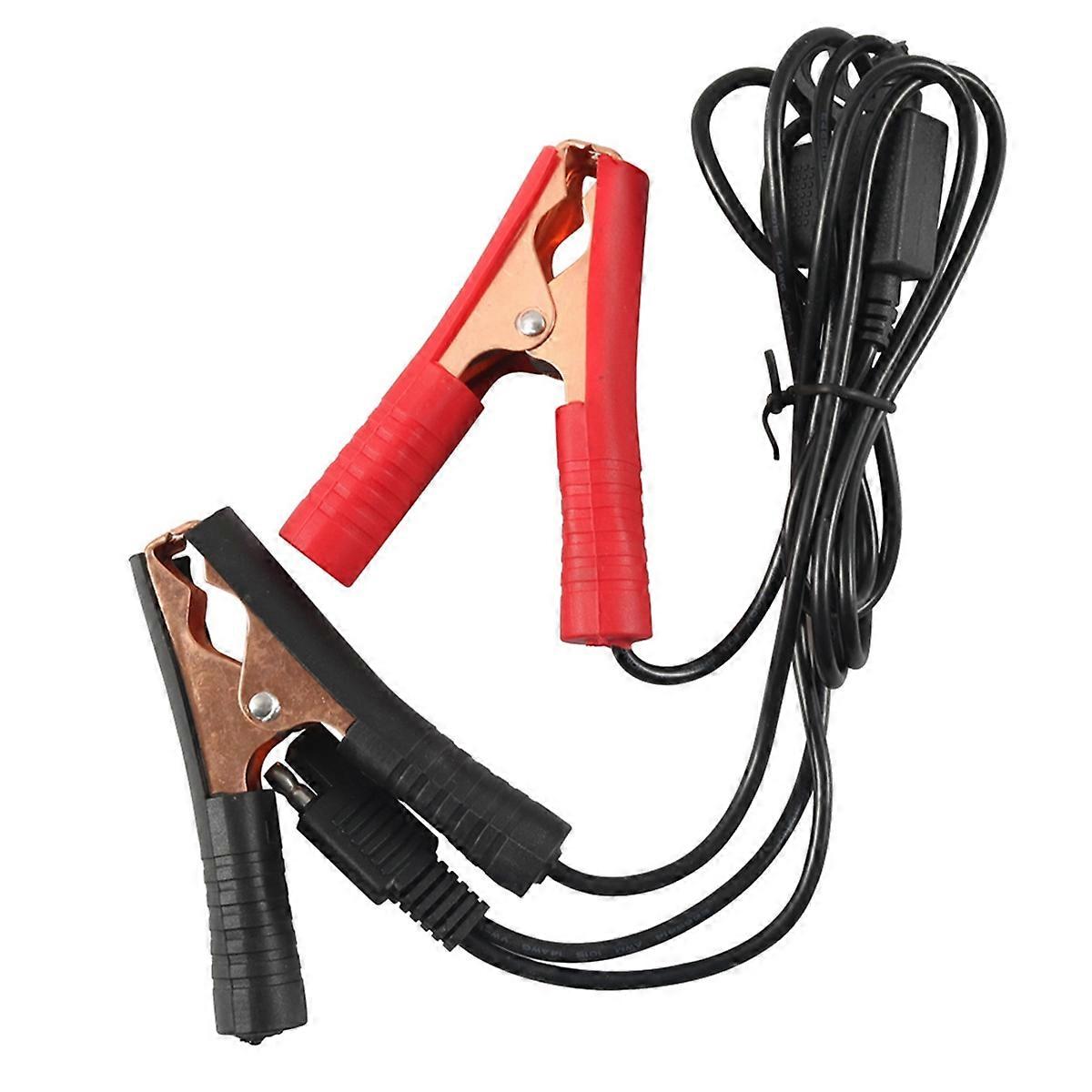 1m Battery Extension Charging Cable Alligator Clip 14AWG Convert to SAE Charging Cable