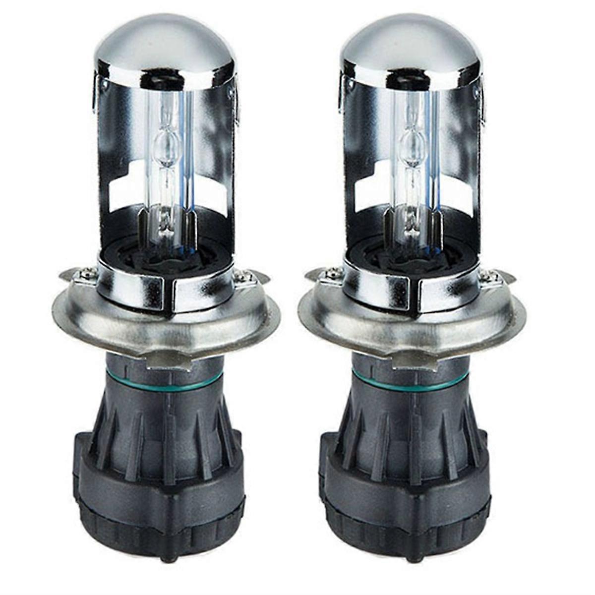 2 Pcs Car 35W H4 Xenon Bulb Headlight HID Headlamp Super Bright Telescoping Light High Beam & Low Beam