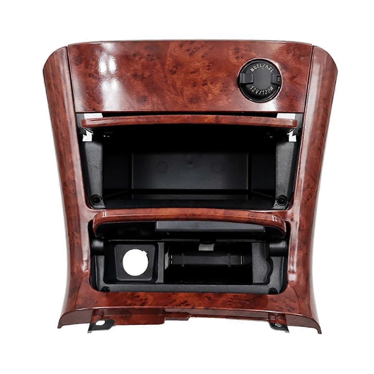 Car Central Storage Box Gloves Box for 2002-2007 Armrest Storage Box Peach Wood Color