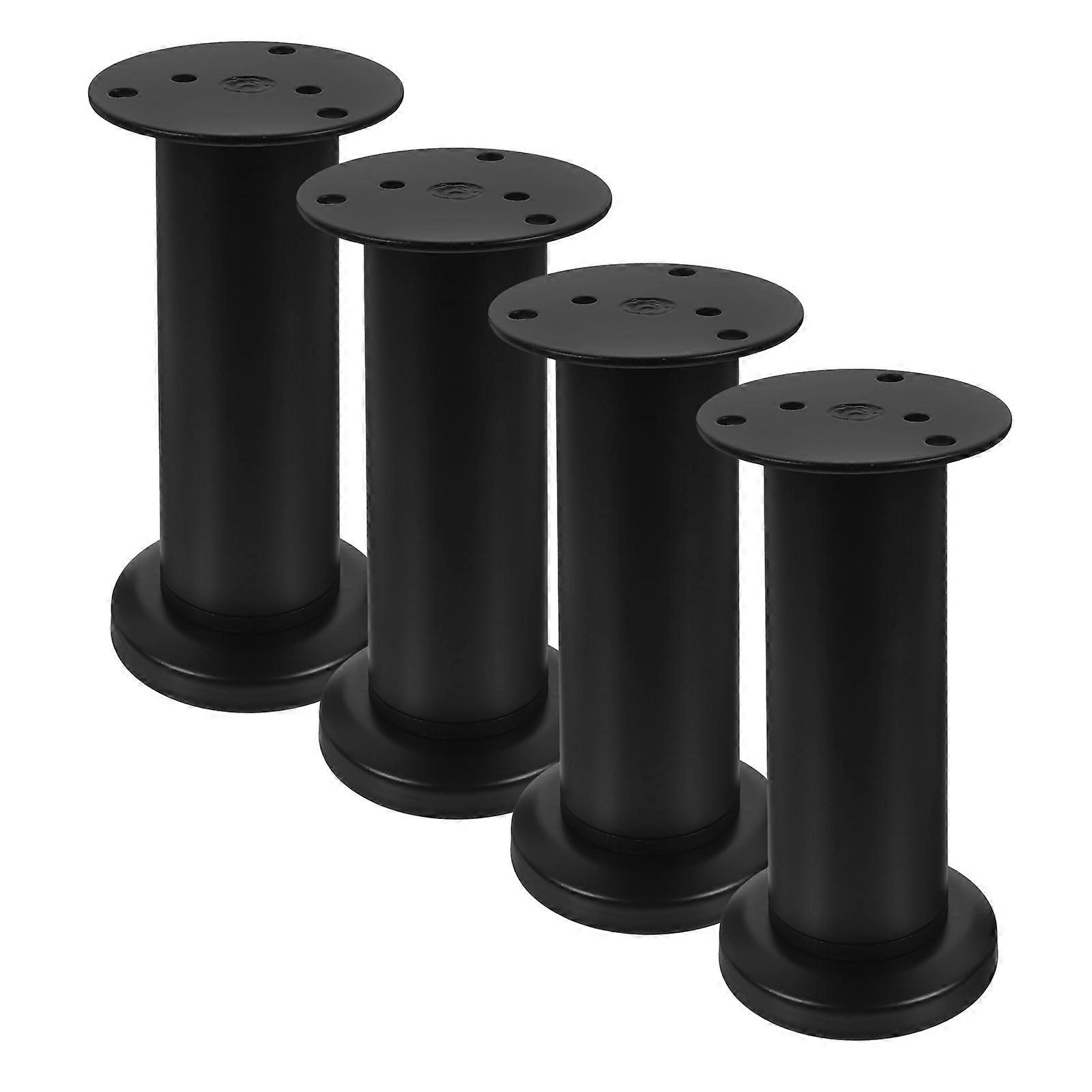 Heavy Support Adjustable Bed Support Legs For Home Use Black 12-18CM 4Pcs