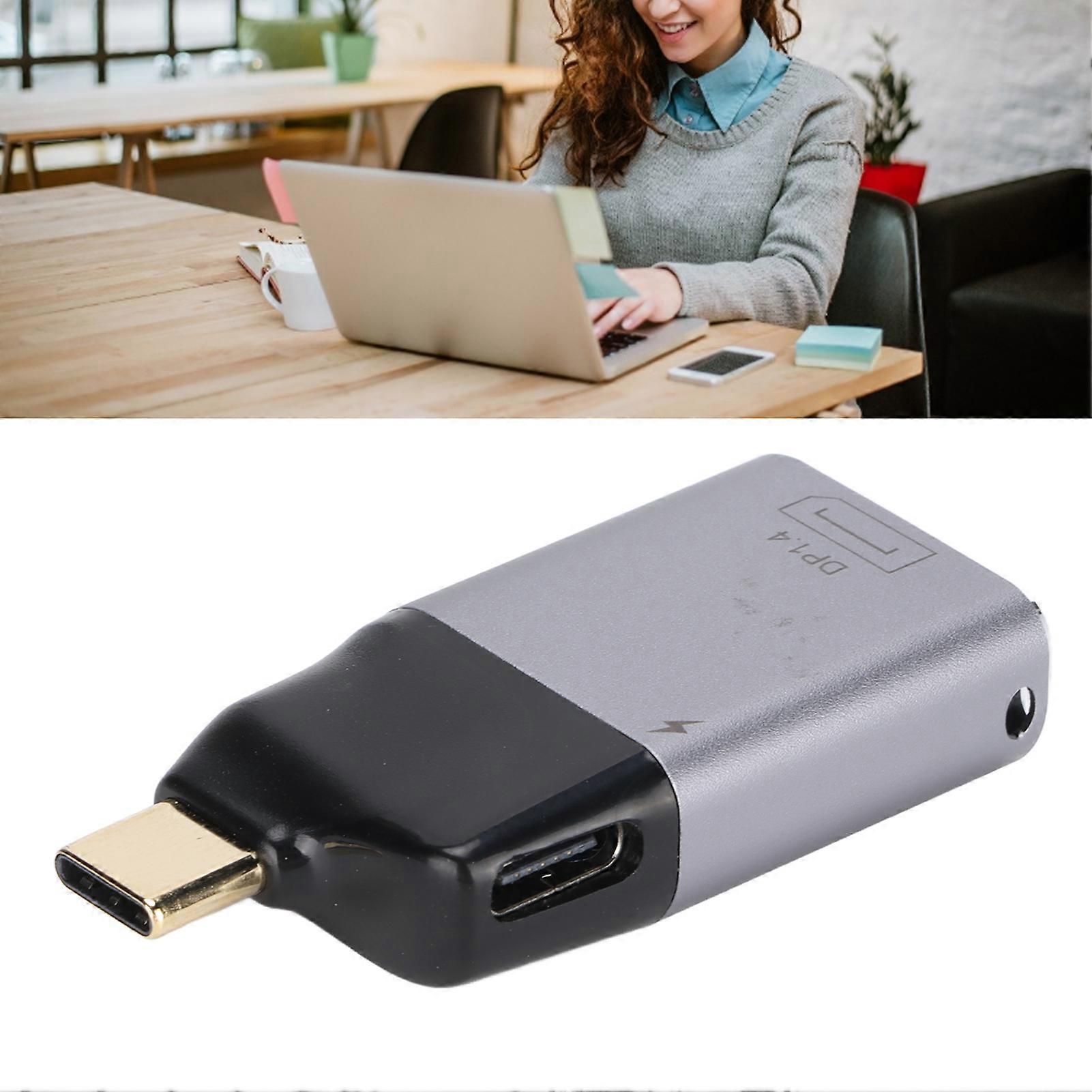 JD0797 USB-C to DisplayPort Adapter 8K 60Hz PD 100W Aluminum