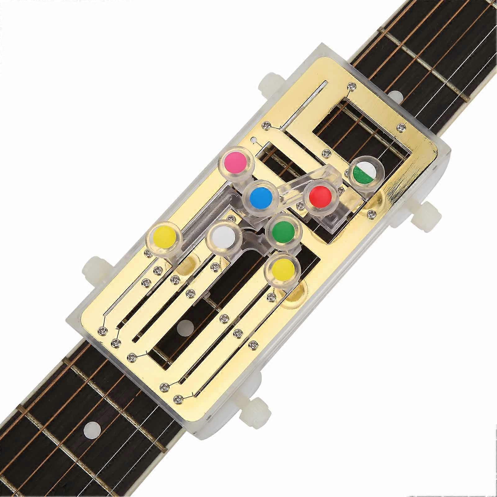 Folk Ukulele Guitar Learning System Teaching Aid Helper Gold