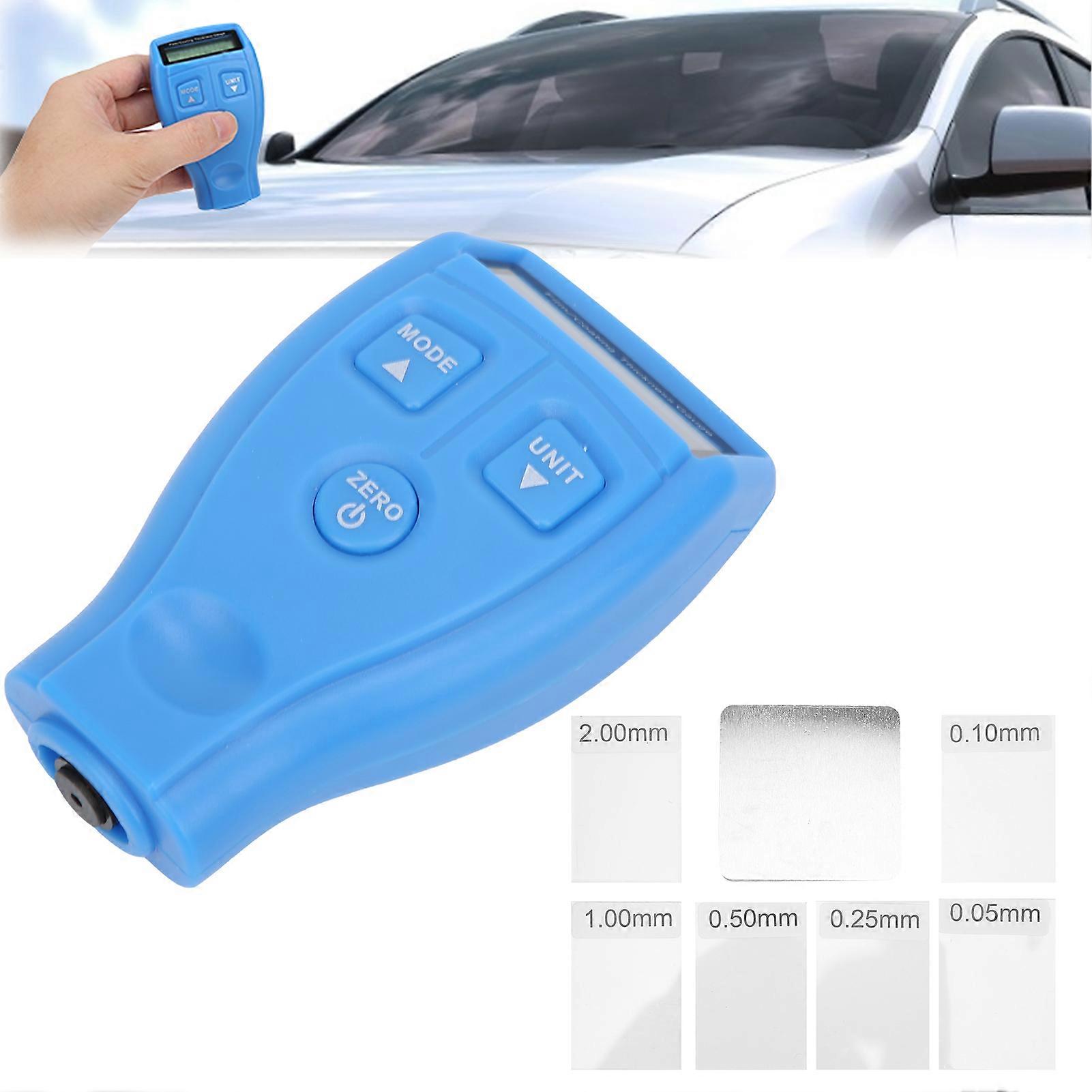 Professional Coating Thickness Gauge Car Automotive Paint Coating Thickness Tester GM200Blue 
