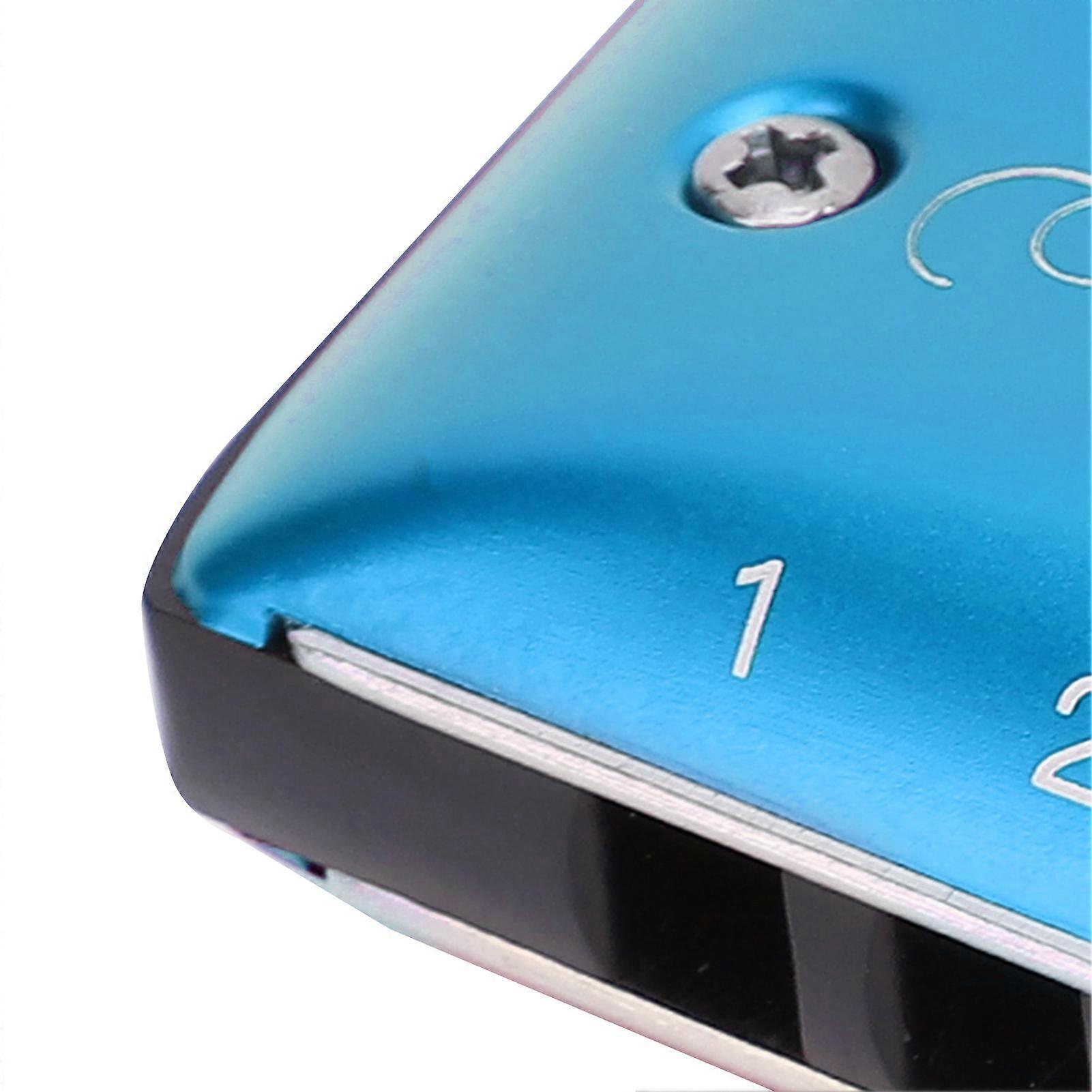 Harmonica 7-Hole Mini Blues Student Adult Beginner Playing Color Mouth Organ Wind InstrumentD Key Blue