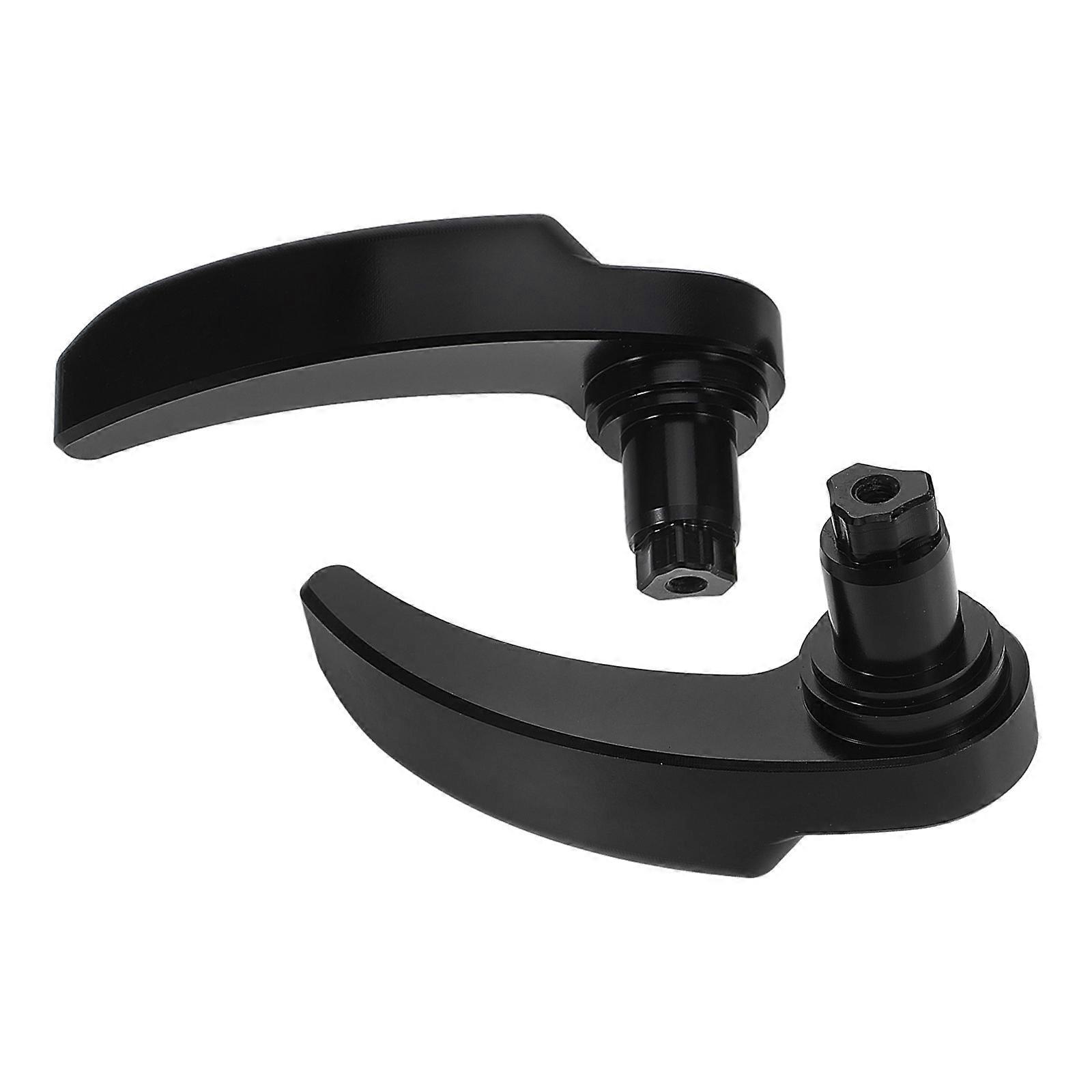 Saddlebag Latch Kit For Motorcycle Saddlebag Riders Black Metal Construction Adjustable Size Firmly Locked 1 Pair