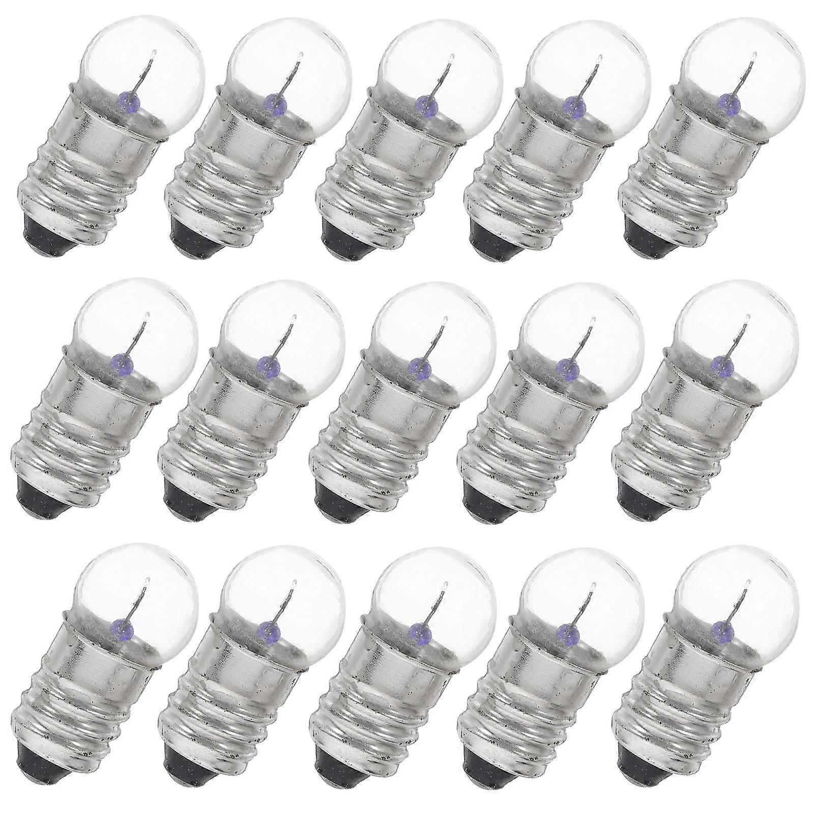 Transparent Flashlight Bulbs Screw Base for Night Light 20Pcs
