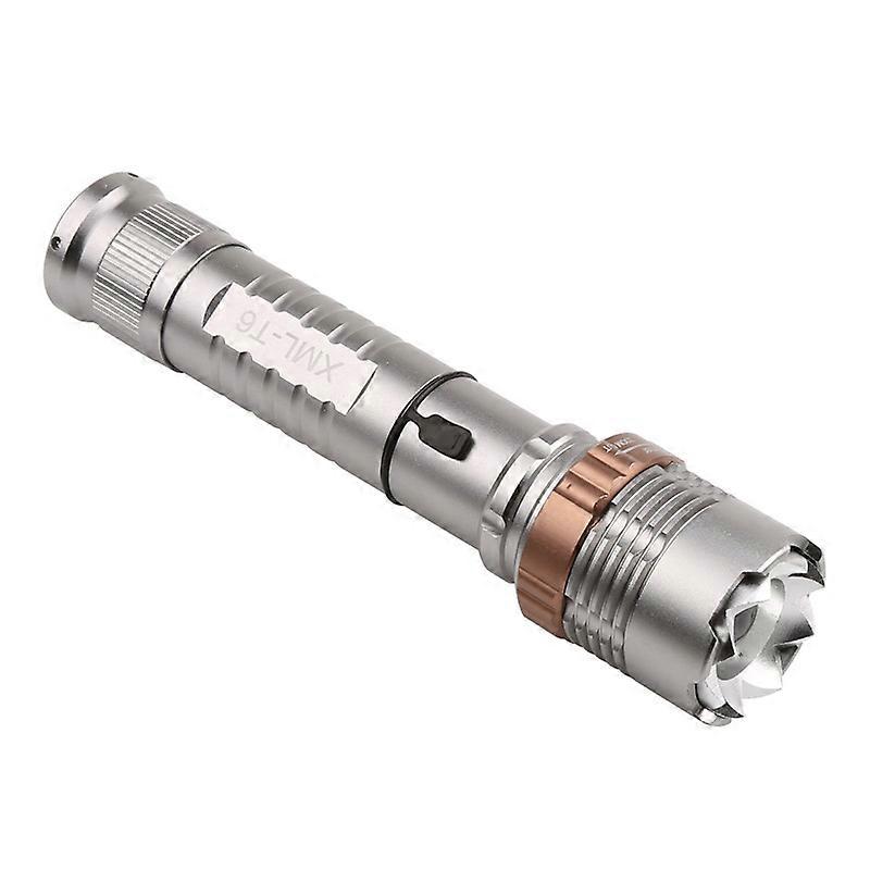 Flashlight Flashlight Aluminum Alloy Rotating Focus and Strong Light Direct Charging Flashlight Five-speed LED Lotus Attack Head Flashlight