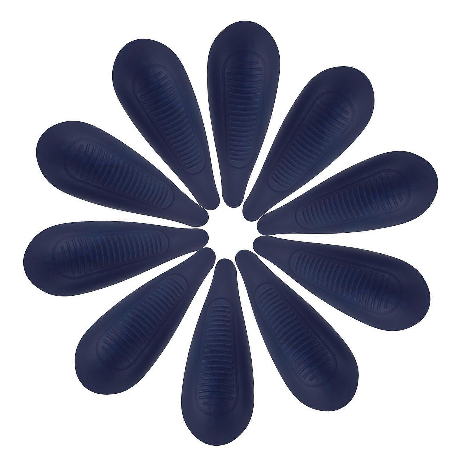 8 Pairs Plastic Hanger Shoulder Pads Over Hanger Pads Form Anti-Deformation Shoulder Shaper Protectors For Coat Sweaters Racks Blue