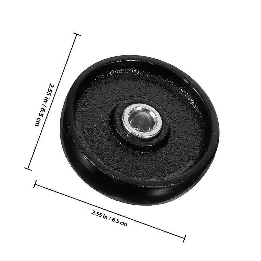 Floor Jack Replacement Wheels Jack Hydraulic Jack Maintenance Operation Steel Black Ensuring Stability 2Pcs