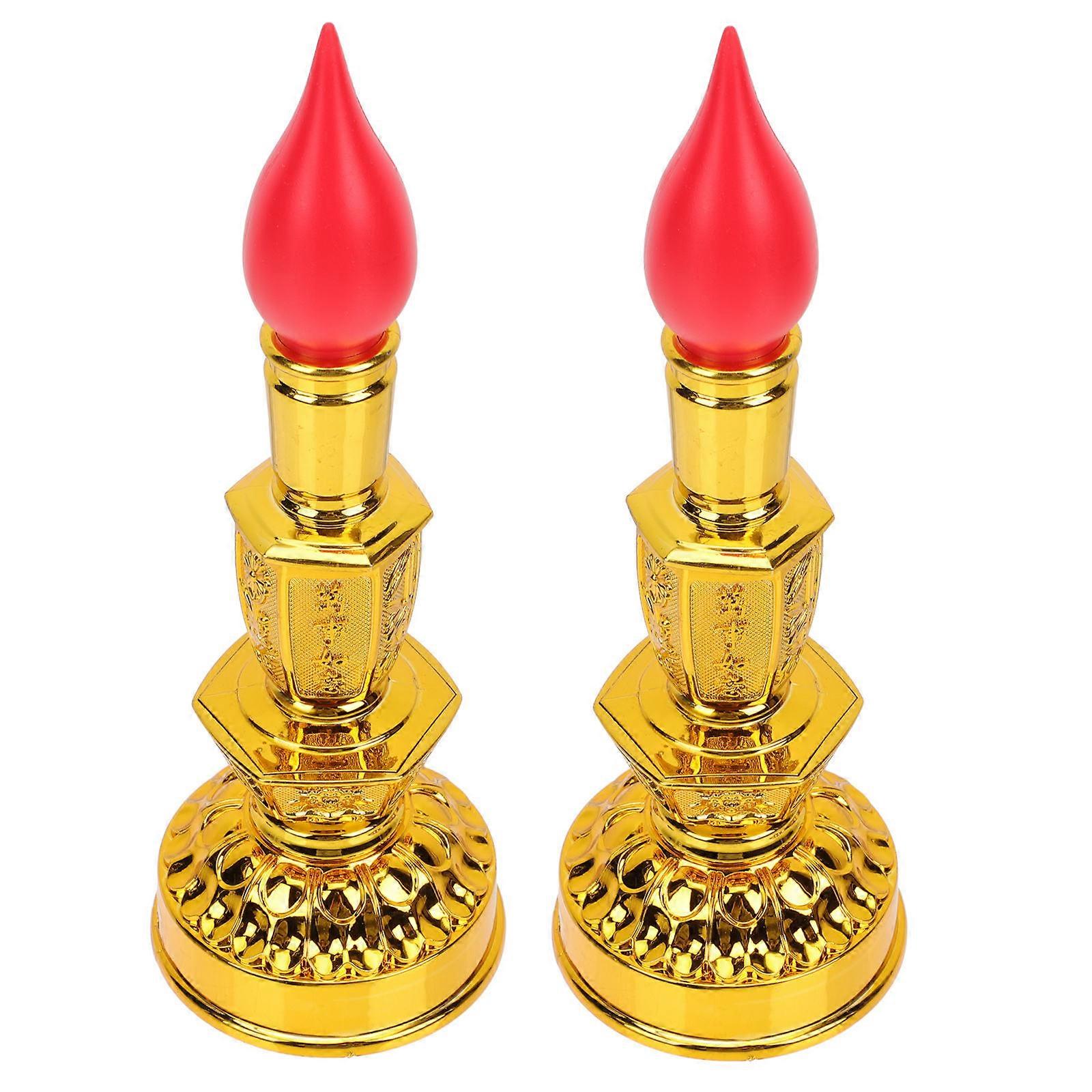Electric Candle Light Buddha Candle Lamp for Lighting Use 4Pcs