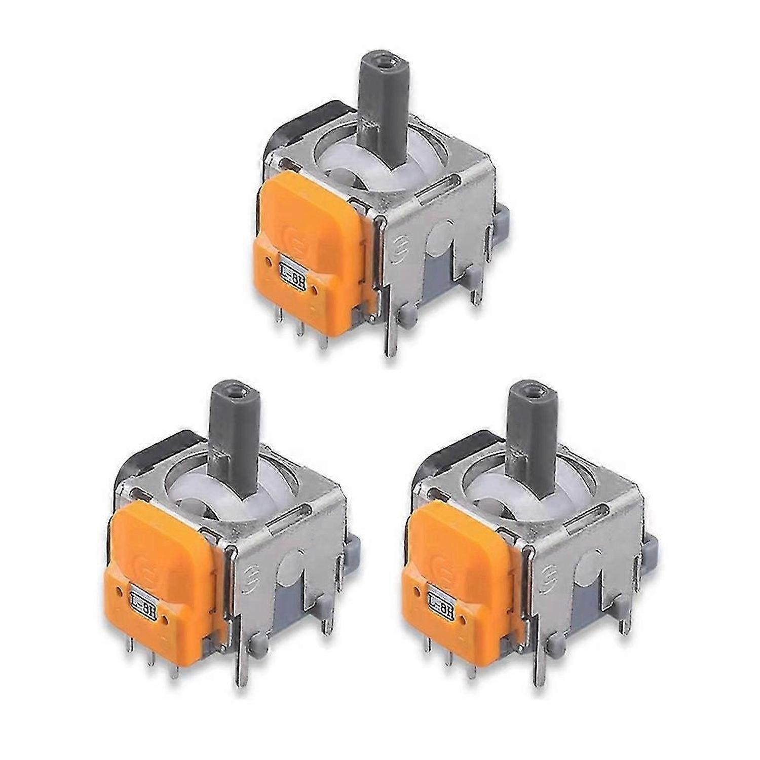 3 Pack 3D Analog Joystick Module Hall Electromagnetic Controller Thumb Joystick Sensor Accessories