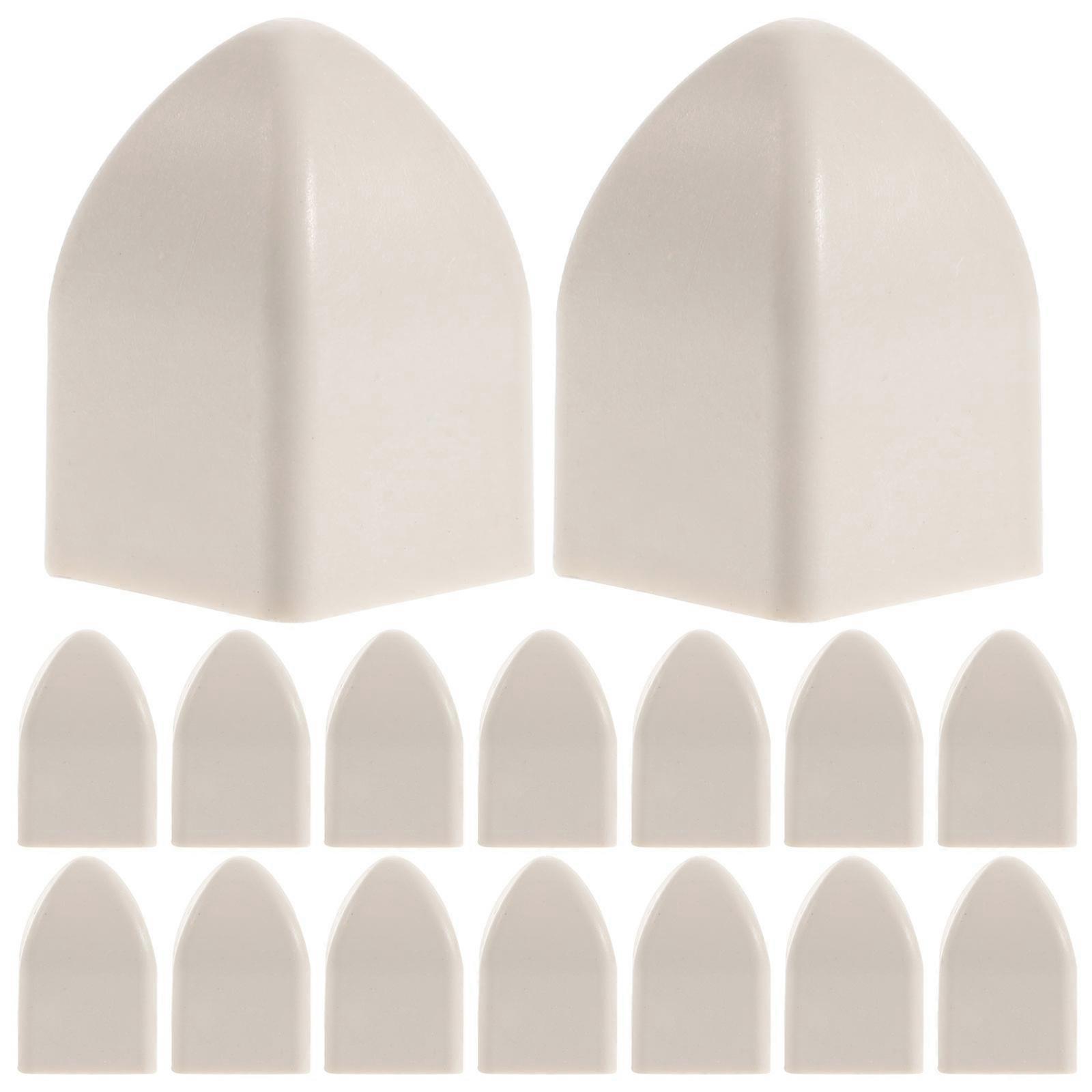 Fence Post Cover Plastic Fence Post Caps Protector for 250Pcs White