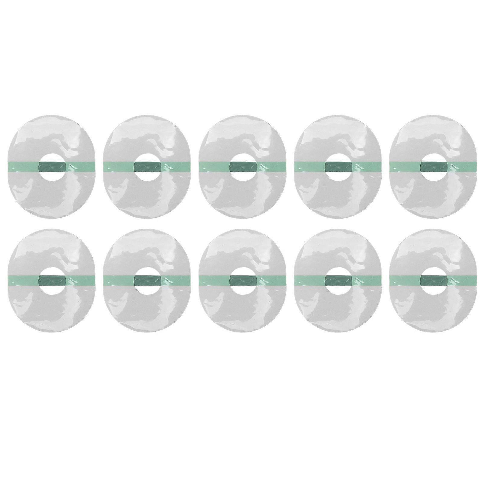 10pcs Sensor Covers Oval Shape Adhesive Waterproof Breatheable Sensor Patches for Shower Walking