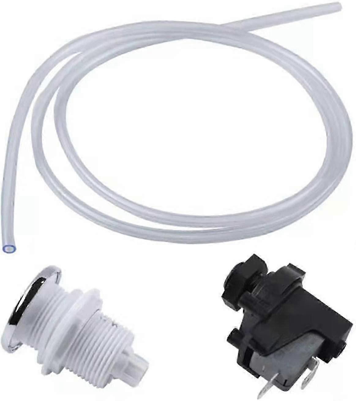 Air Switch Button | Swimming Pool Pneumatic Air Pump Switch | Air Switch Hose Kit Garbage Disposal Air Switch, Stable Performance Air Button Switch Fo