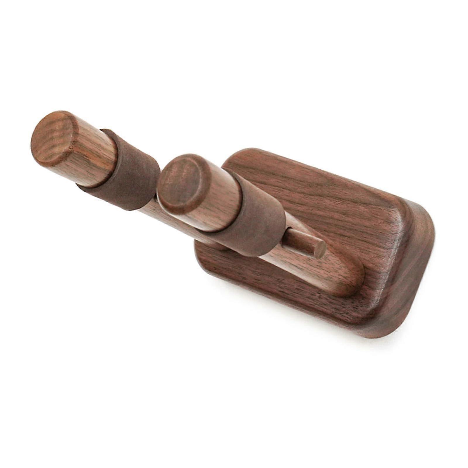 Wall Mount Guitar Hanger Violin Hanger Ukulele Wall Hook Walnut Wood Wall Mounted Display Stand For String Instruments