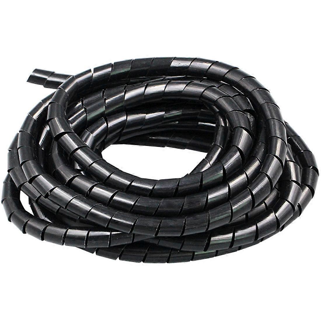 [New] 11m PE Spiral Pipes Wire Winding Organizer Tidy Tube, Nominal Diameter: 8mm