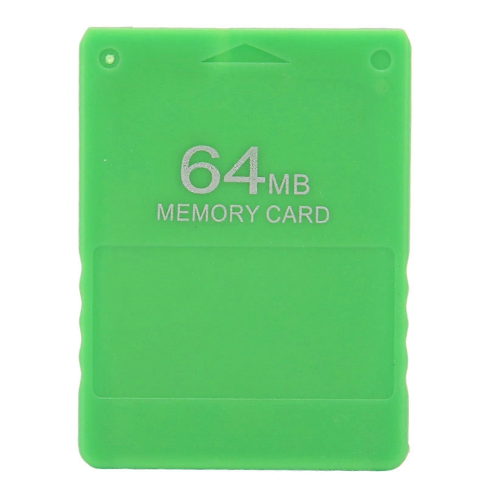 64MB Gaming Memory Card High Speed FMCB1.966 Video Game External Data Card for PS2Green