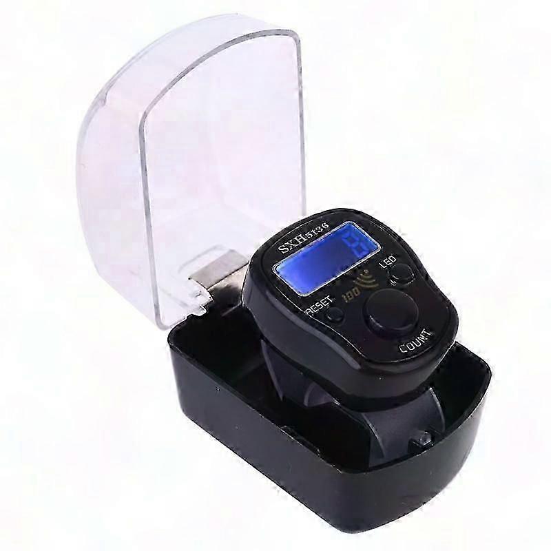 Portable Digital Finger Counter with LED Light and Sound for Hand Tally