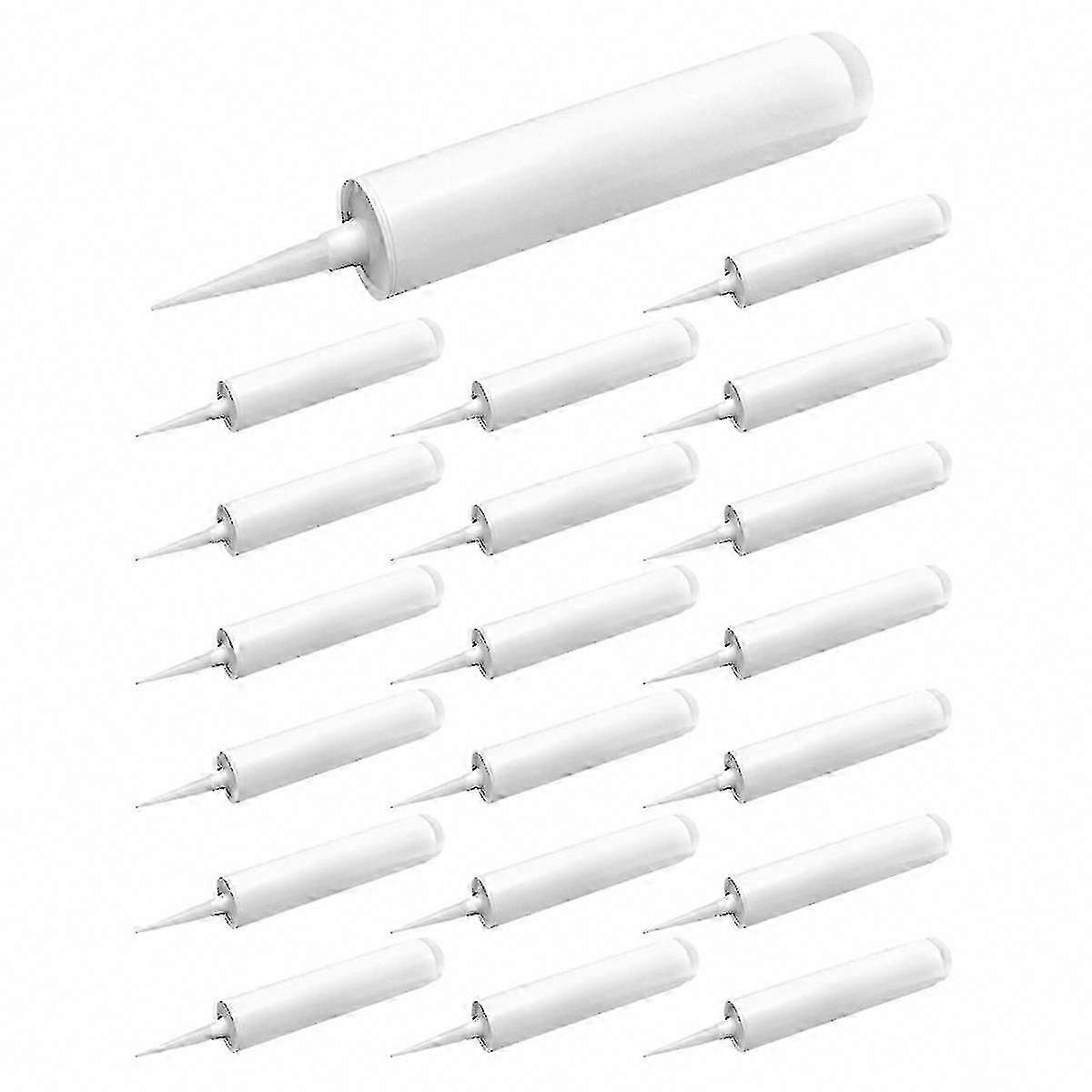 20 Pack 10 Oz Refillable Empty Plastic Caulking Tubes for Sealant and Adhesive