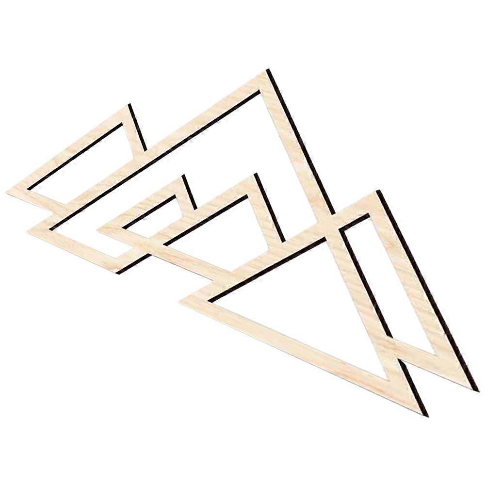 Wood Mountain Wall Decor Mountain Shape Wall Art for 3Pcs Panels