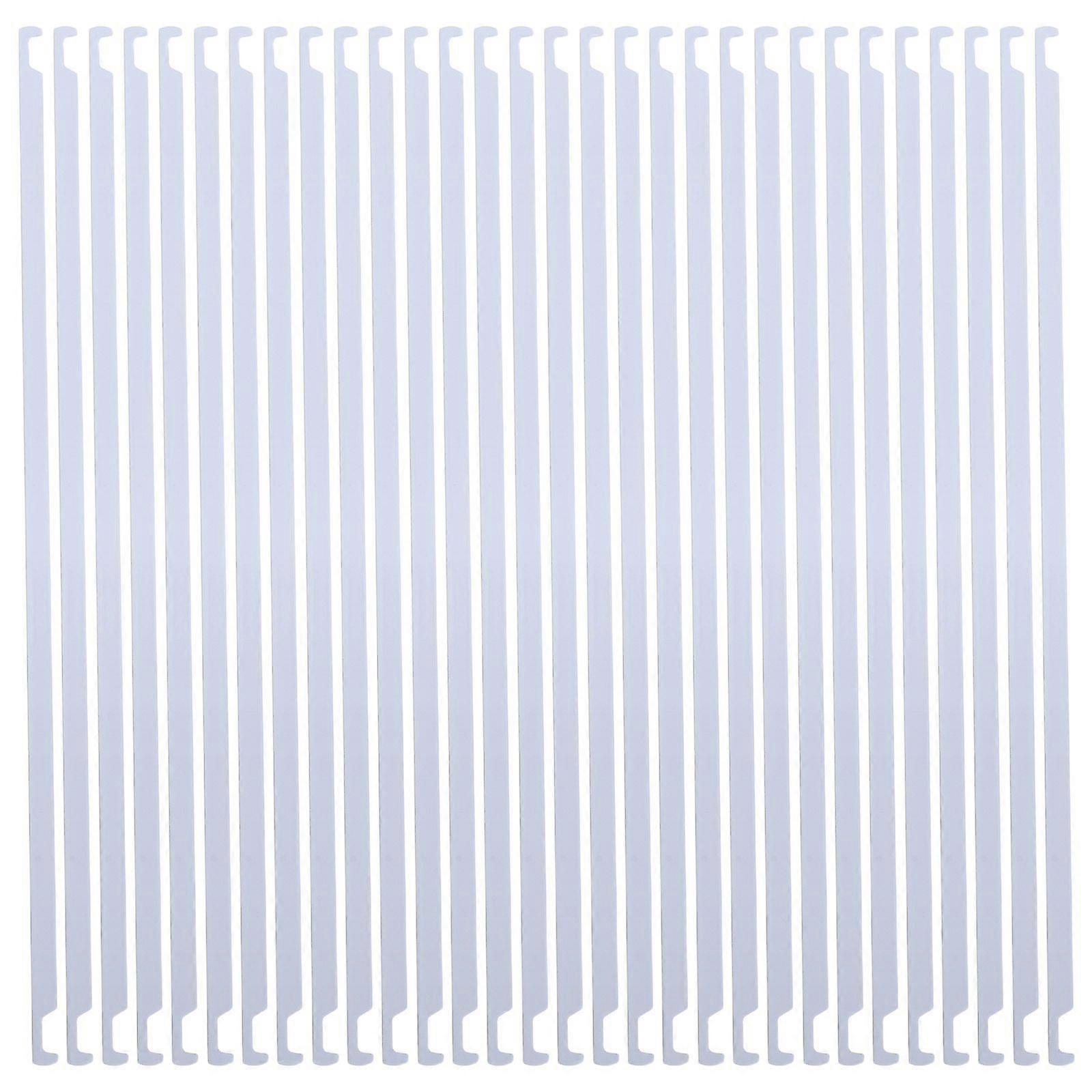 50pcs White Hanging File Rails Metal File Document Folder Sticks Heavy Duty File Storage Frame Accessories for Office School Home 32.5cm