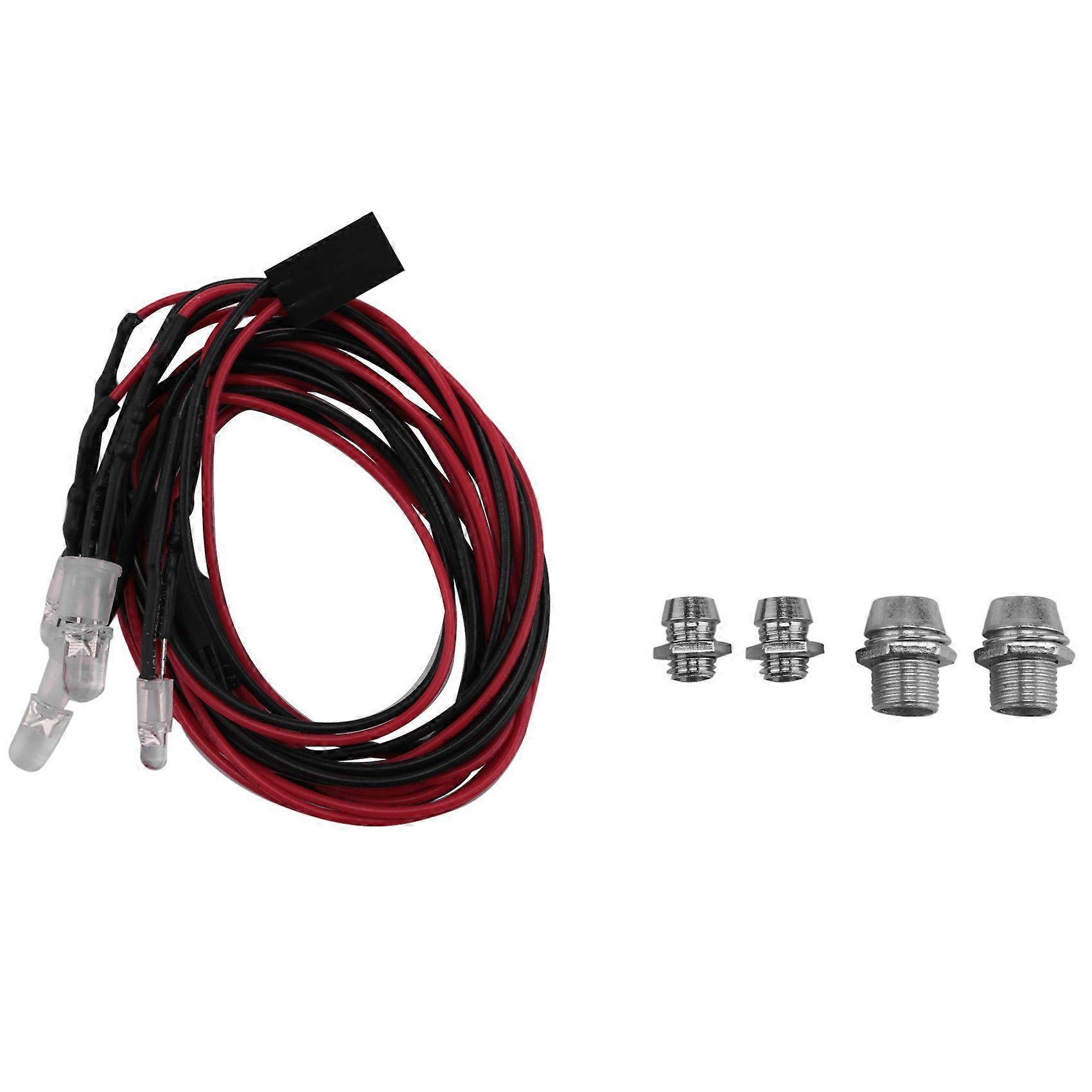 4 LED Lights Kit 2 White 2 Red for 1/10 1/8 Redcat 
