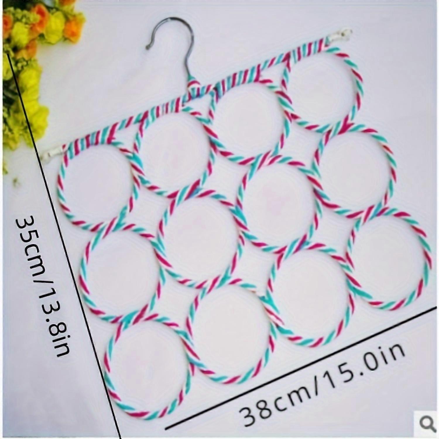 1pc Multipurpose Metal Hanger - Organize Ties, Scarves, Belts - Space-Saving Bedroom & Dorm Accessory