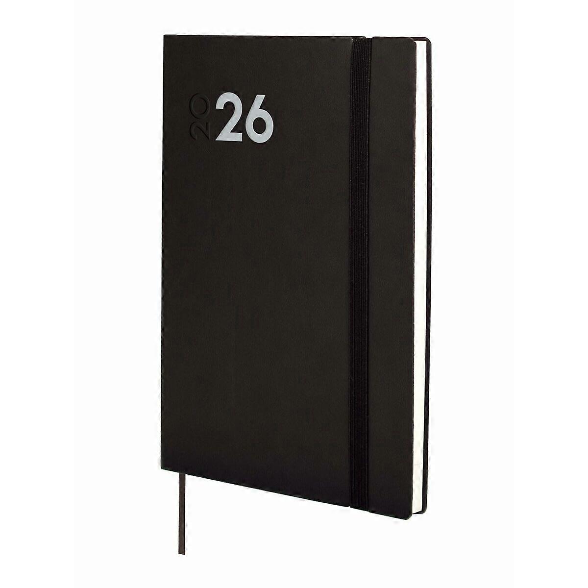 Diary Finocam Black A5 14 x 20,4 cm