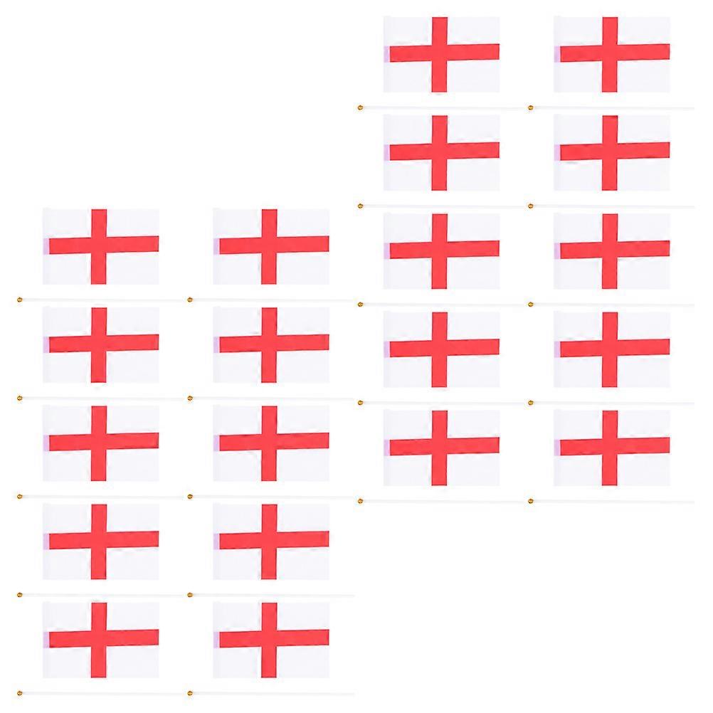 Hand Held Flags On Sticks Sporting Event Flag British Parties Multi 14x21cm 20Set