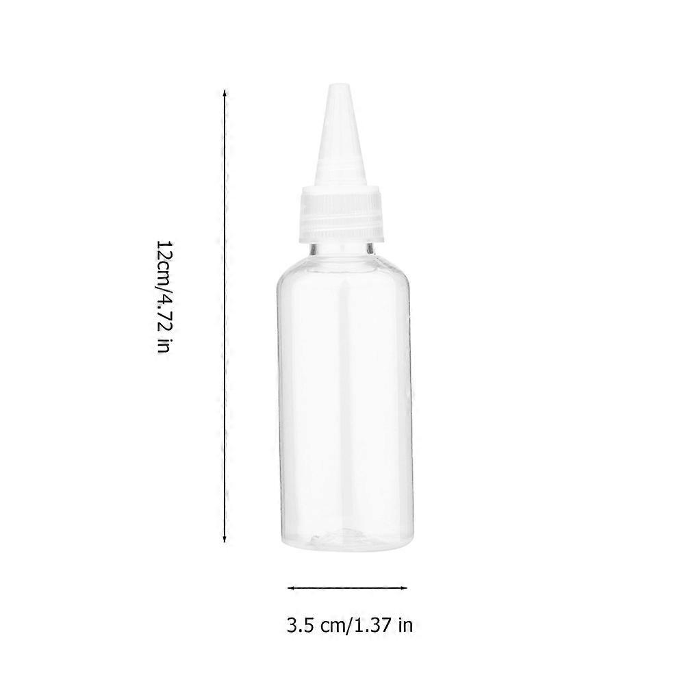 Small Bottles For Liquids 14Pcs 60ml Empty Transparent Container With Pointed Cover Perfect For Storing Shampoo Eye Drops And Paint