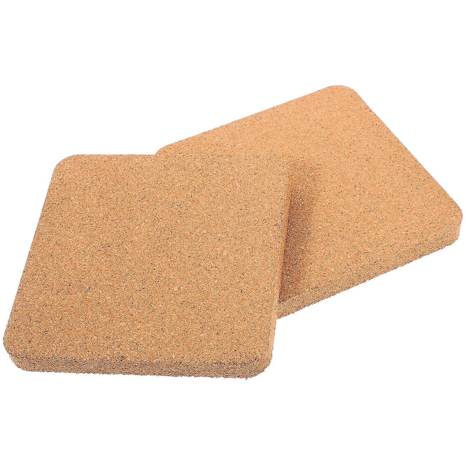 Small Cork Board for Notes with 10Pcs Cork Tiles in Khaki Color