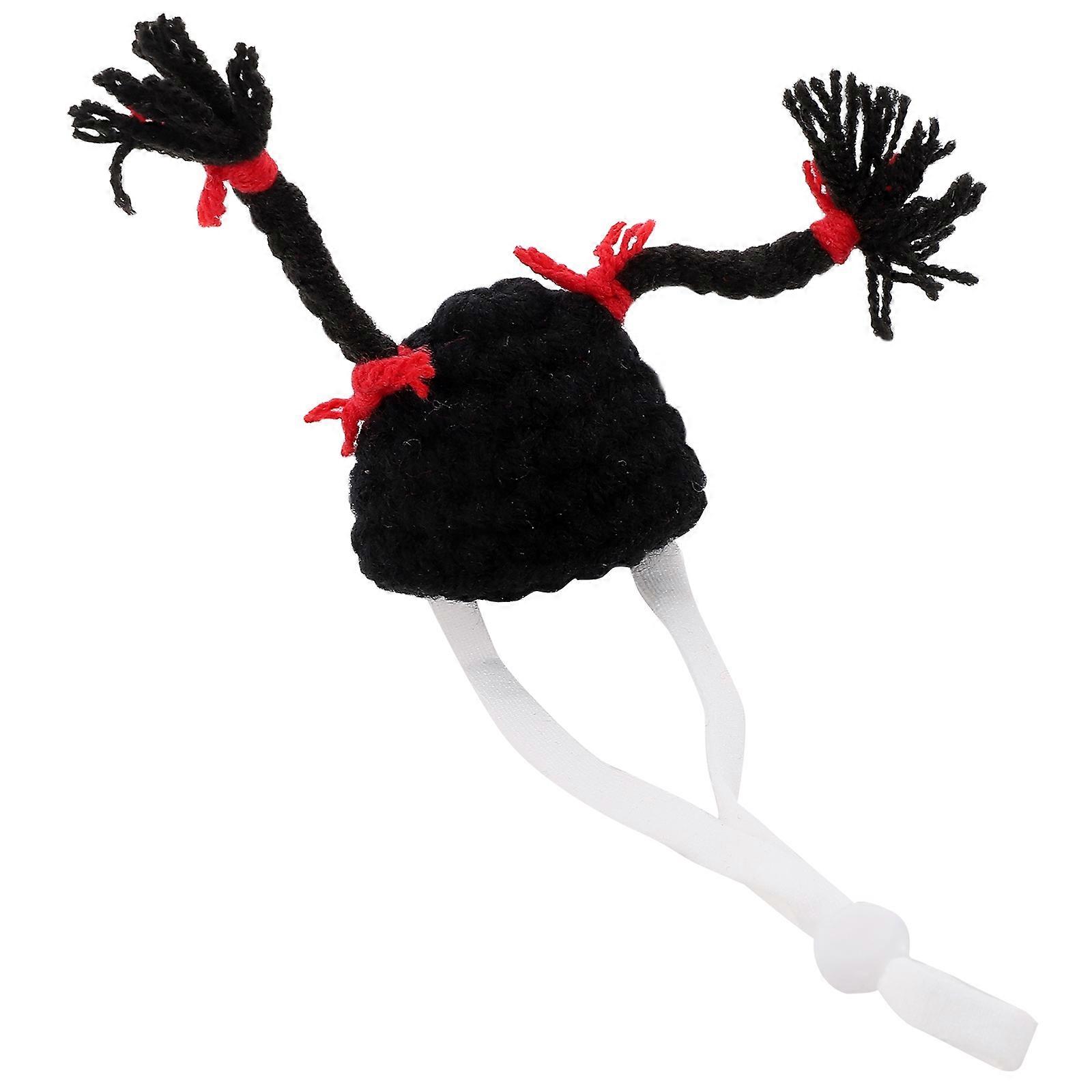 Decorative Hamster Hat for Small Pets 3Pcs Mini Comfortable Knitted Cap