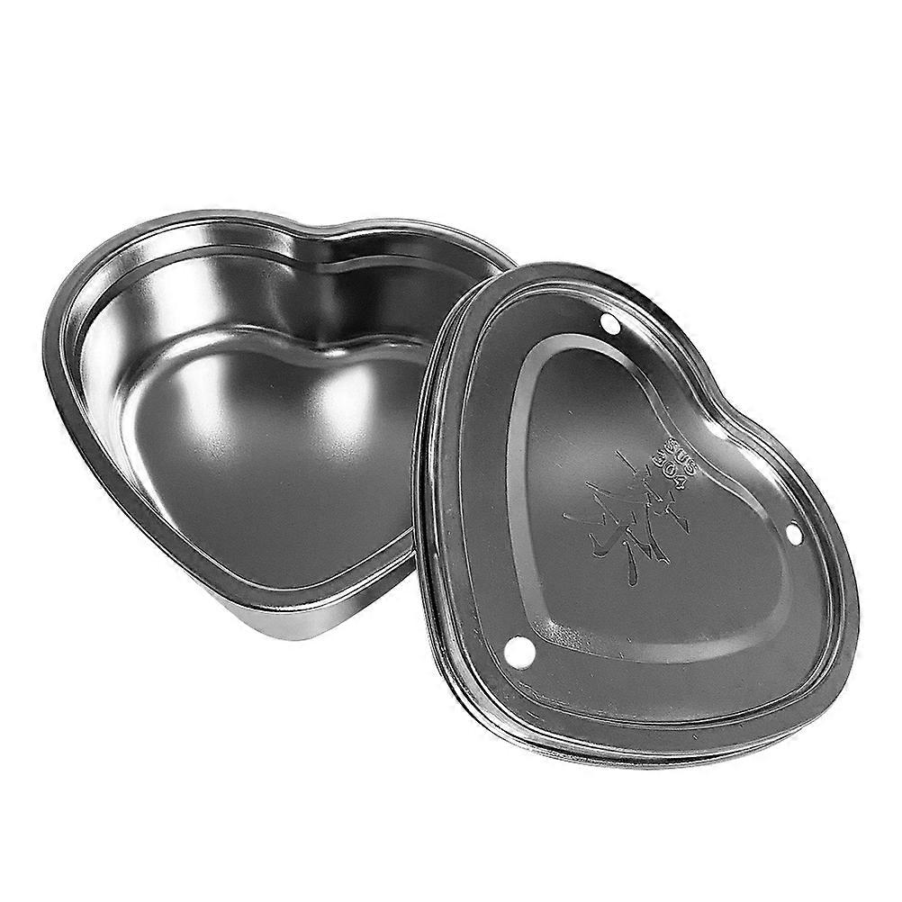 Portable Stainless Steel Tea Plate with Lid for Home Use 5Sets