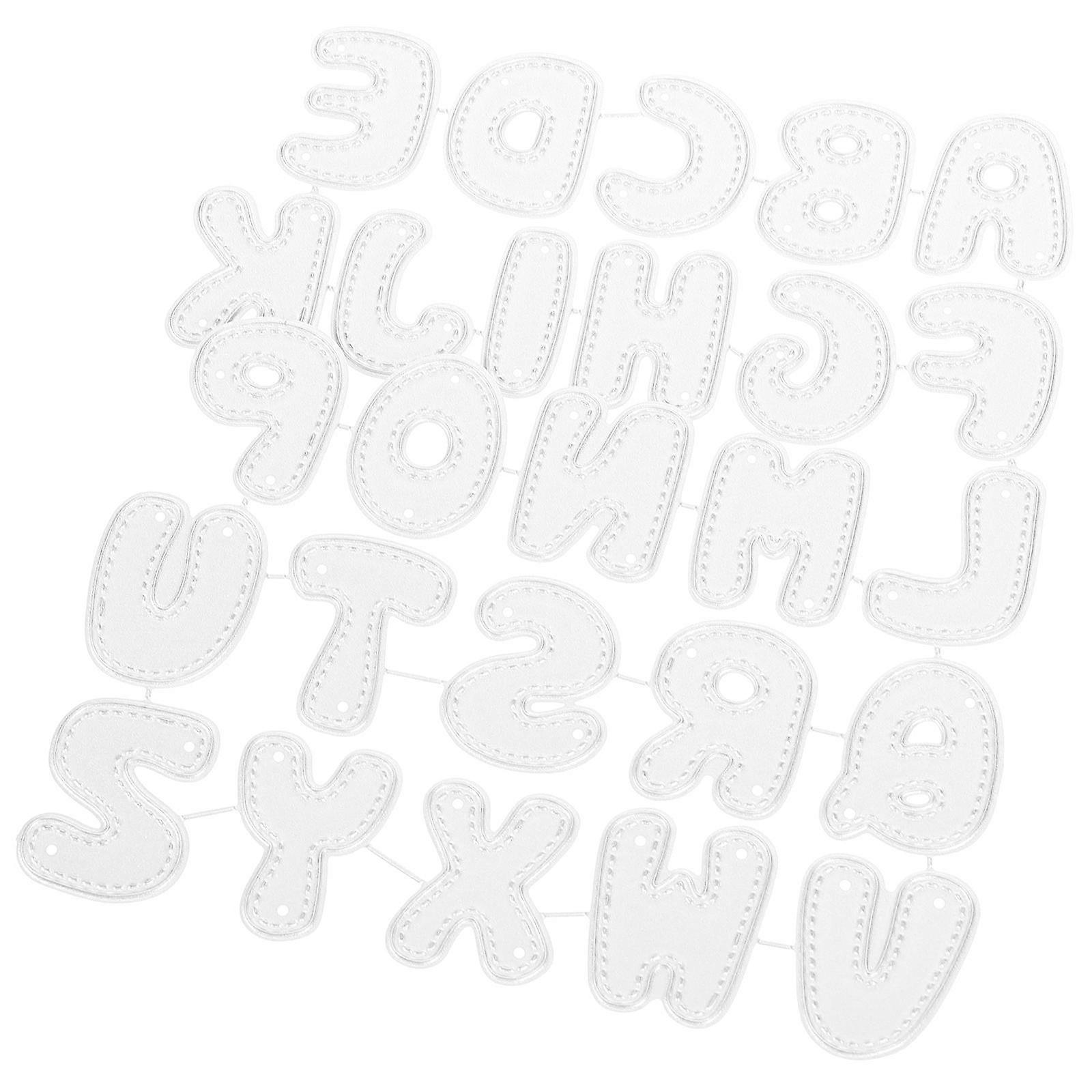 Transparent Alphabet Letter Metal Die Cuts for DIY Scrapbooking 3Sets Decoration
