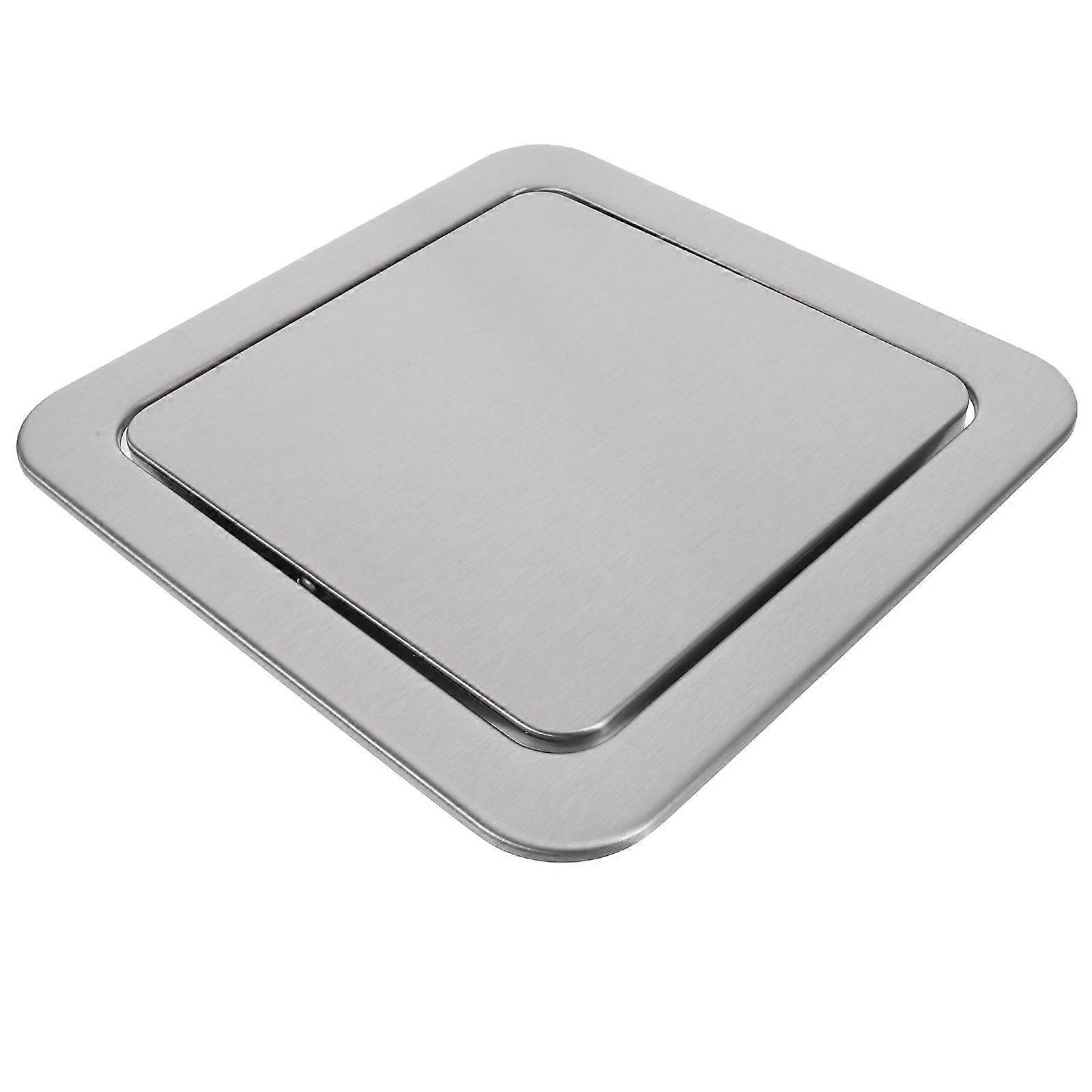Kitchen Countertop Cover 4Pcs Recessed Design Silver Trash Grommets Perfect For Commercial Use Space-saving