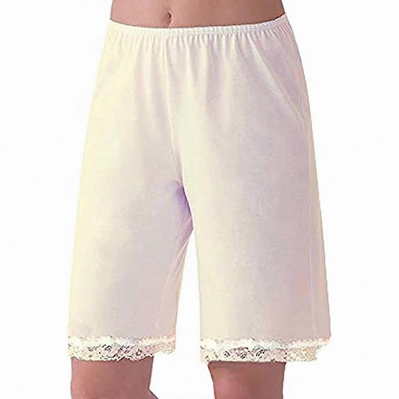 Women's Satin Sleep Shorts - Soft Pajama Bottoms with Bloomer Design
