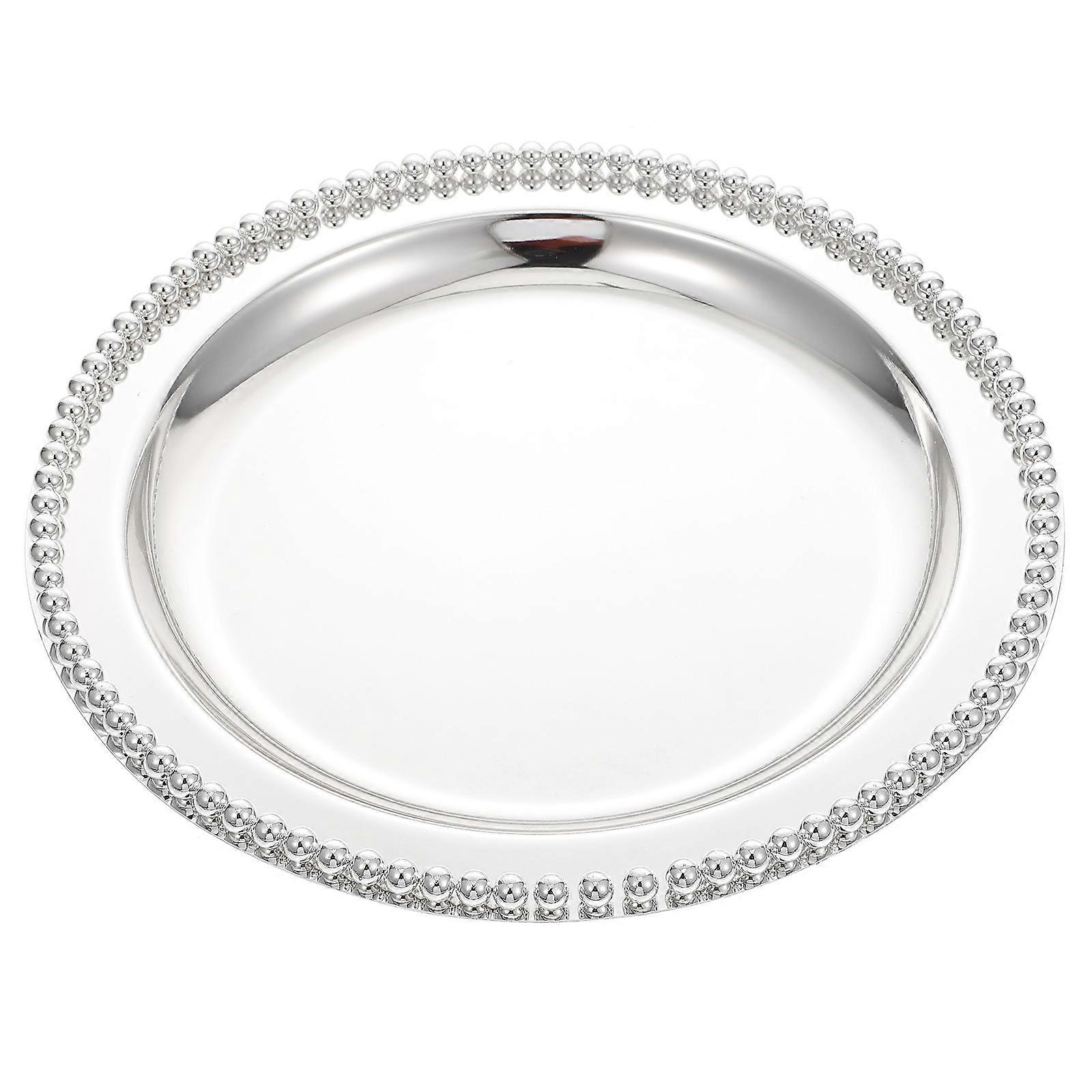 Cupcake Tray Household Dried Fruit Container for Storing 3Pcs Silver Set