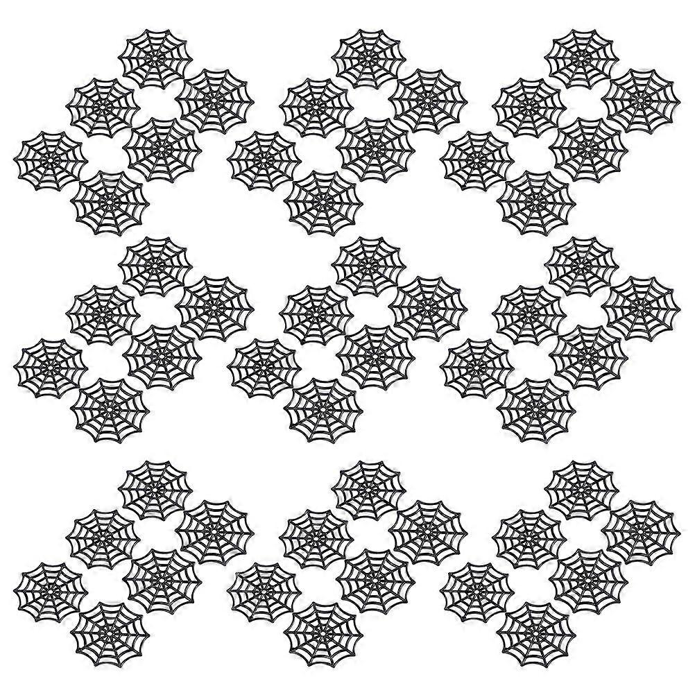 Spider Web Decoration Plastic Cobweb for Decor 700Pcs Black